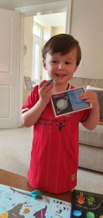 Ethan Play-doh Planets June 2020