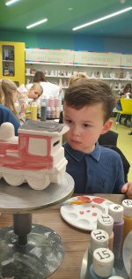 Ethan Pottery Painting Thursday Center Parcs Oct 2022