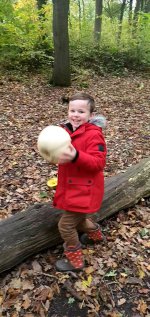 Ethan Throwing Pumpkin Drop Burbage Woods Nov 2021