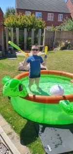 Ethan Turtle Paddling Pool July 2022