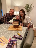 Family Finished Chocolate House Building Dec 2021