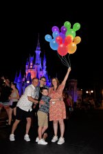 Family Night Balloons Day 7 Disney World July 2024