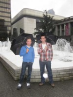Foam Fountain Ben and I Vancouver Canada 2011