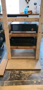 Front Trim Entertainment Rack And Subwoofer Box Construction May 2021