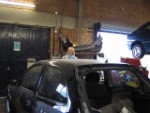 My Car In BodyShop, On Ramps