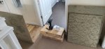 In Pieces Entertainment Rack And Subwoofer Box Construction May 2021