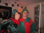 Knowland Xmas Party 2011 Claire and I