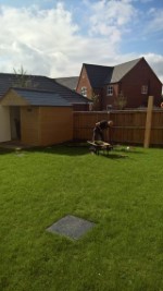 Marking It Out Starting The Back Garden June 2017