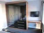 Master Bedroom New Black Wardrobes