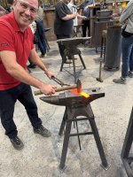 Me_hammering_knife_making_oldfield_forge_oct_2026