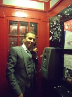 Me in a London Phone Box