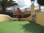 Me Playing Mini Golf Tenerife 2010