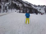 Me Skis On Back Skiing Les Arcs Jan 2020