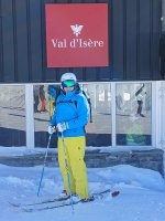 Me Val Disere Skiing Tignes France Feb 2025
