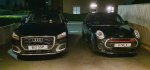 Mini And Audi Front Numberplates On Cars Oct 2023