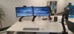 Monitors Mounted Vv Office Setup Nov 2021