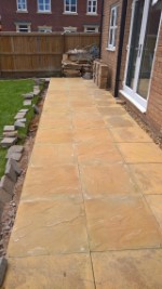 Patio Laid Running Power And Slabbing July 2017