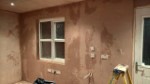 Plastering The Garage Back Wall February 2016