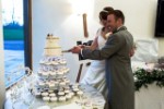 Rachel And Ashley Wedding Evening Cake Cutting