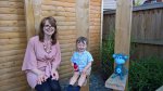 Rachel And Ethan Enjoying The Garden July 2018