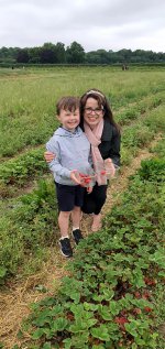 Rachel And Ethan Strawberry Picking Whetstone Pastures Farm June 2021