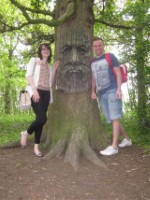 Rachel and I Druidstone Park Blean June 2013