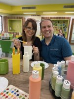 Rachel And I Pottery Painting Sunday Centre Parcs August 2023
