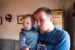 Rachels Grandads 90th January 2016 Ethan And I