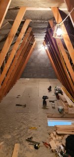 Roof And Rafters Insulated Lego Room Build Day 5 Mar 2021