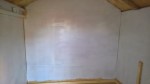 Shed Progress December 2016 Back Wall Painted
