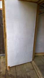 Shed Progress December 2016 Door Painted