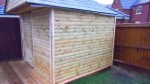 Shed Progress November 2016 Log Lap Side