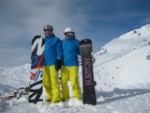 Skiing Val Thorens 2015 Dad And I Snowboard