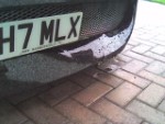 Smashed Front of the Corsa...