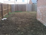 Sold Sign on New Townhouse Garden