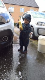 Sponge Washing The Car With Ethan April 2018