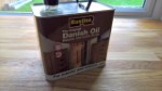 Staining Garage Worktop Sept 2016 Rustins Oil Tub