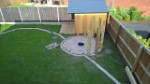 Top View Working On The Blocks In The Back Garden June 2017