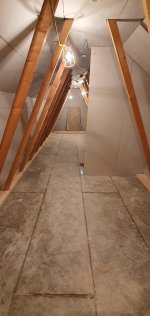 Tv Space Plasterboarding Loft May 2021