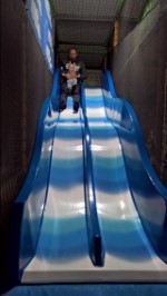 Woodlands Garden Center Oct 2016 Ethan And I On The Slide